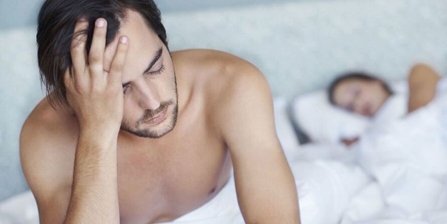 Decrease in sexual activity in prostatitis